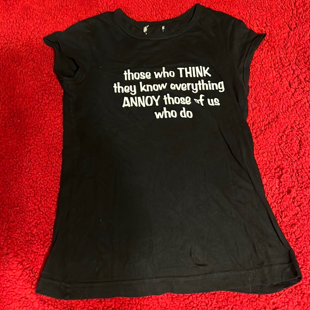 Love this shirt!!! Vintage slim fit T-shirt with snarky saying.